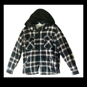 American Rag Black and White Plaid Jacket